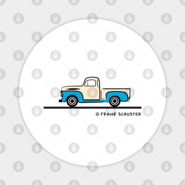 1952 Ford F 150 Color Magnet by PauHanaDesign